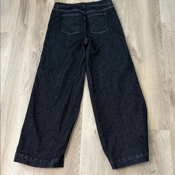 SPANX everywhere wide leg jeans size large on charcoal slimming high waist - Picture 5 of 8